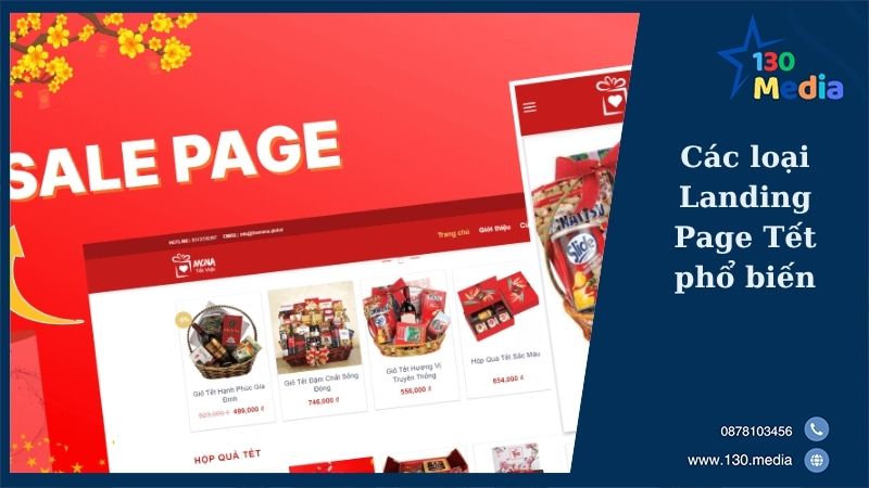 Các loại Landing Page Tết phổ biến