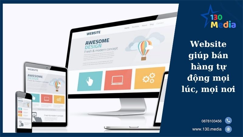 Website giúp bán hàng tự động mọi lúc, mọi nơi