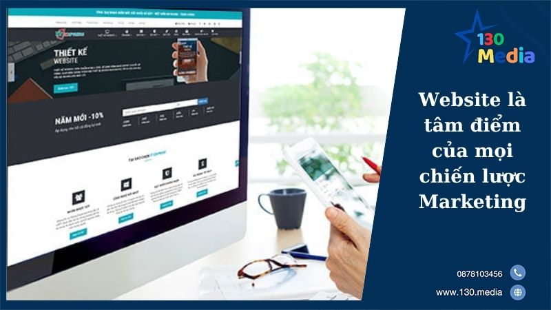 Website là tâm điểm của mọi chiến lược Marketing