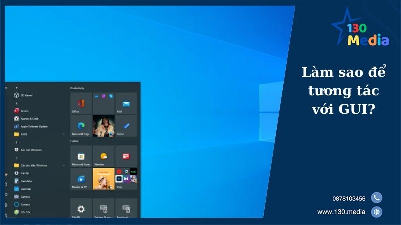 Làm sao để tương tác với GUI?