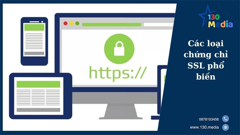 Các loại chứng chỉ SSL phổ biến