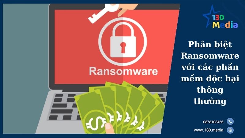 Phân biệt Ransomware với các phần mềm độc hại thông thường