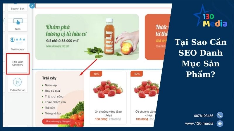 Tại Sao Cần SEO Danh Mục Sản Phẩm?