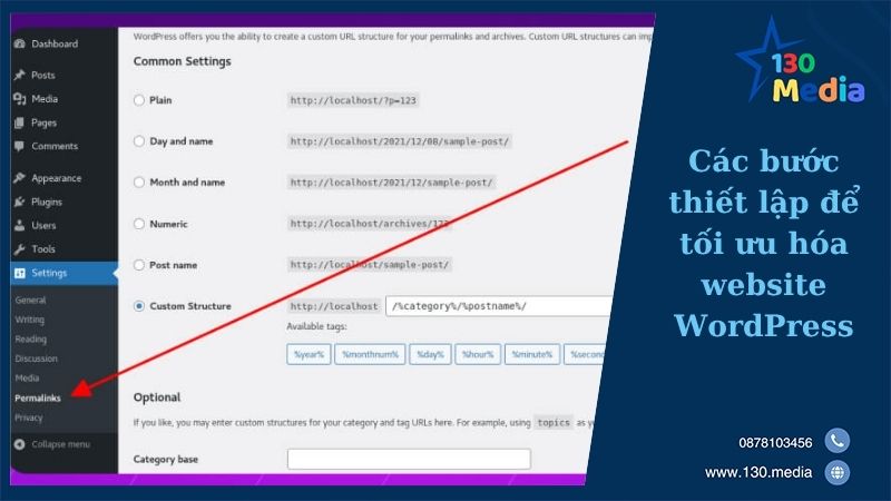 Các bước thiết lập để tối ưu hóa website WordPress