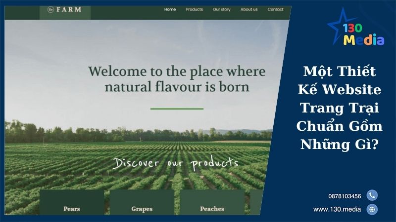 Một Thiết Kế Website Trang Trại Chuẩn Gồm Những Gì?