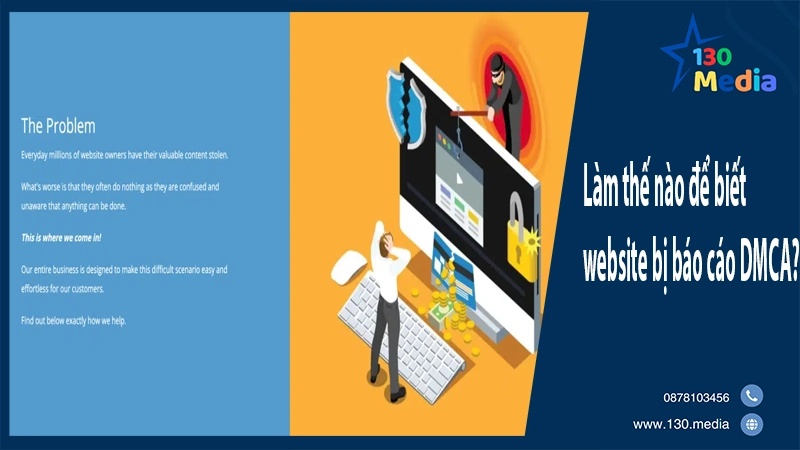 Làm thế nào để biết website bị báo cáo DMCA?