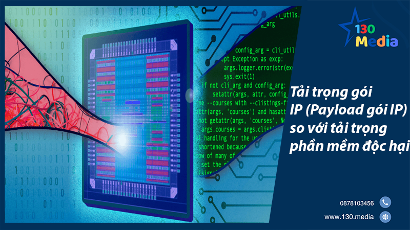 Tải trọng gói IP (Payload gói IP) so với tải trọng phần mềm độc hại